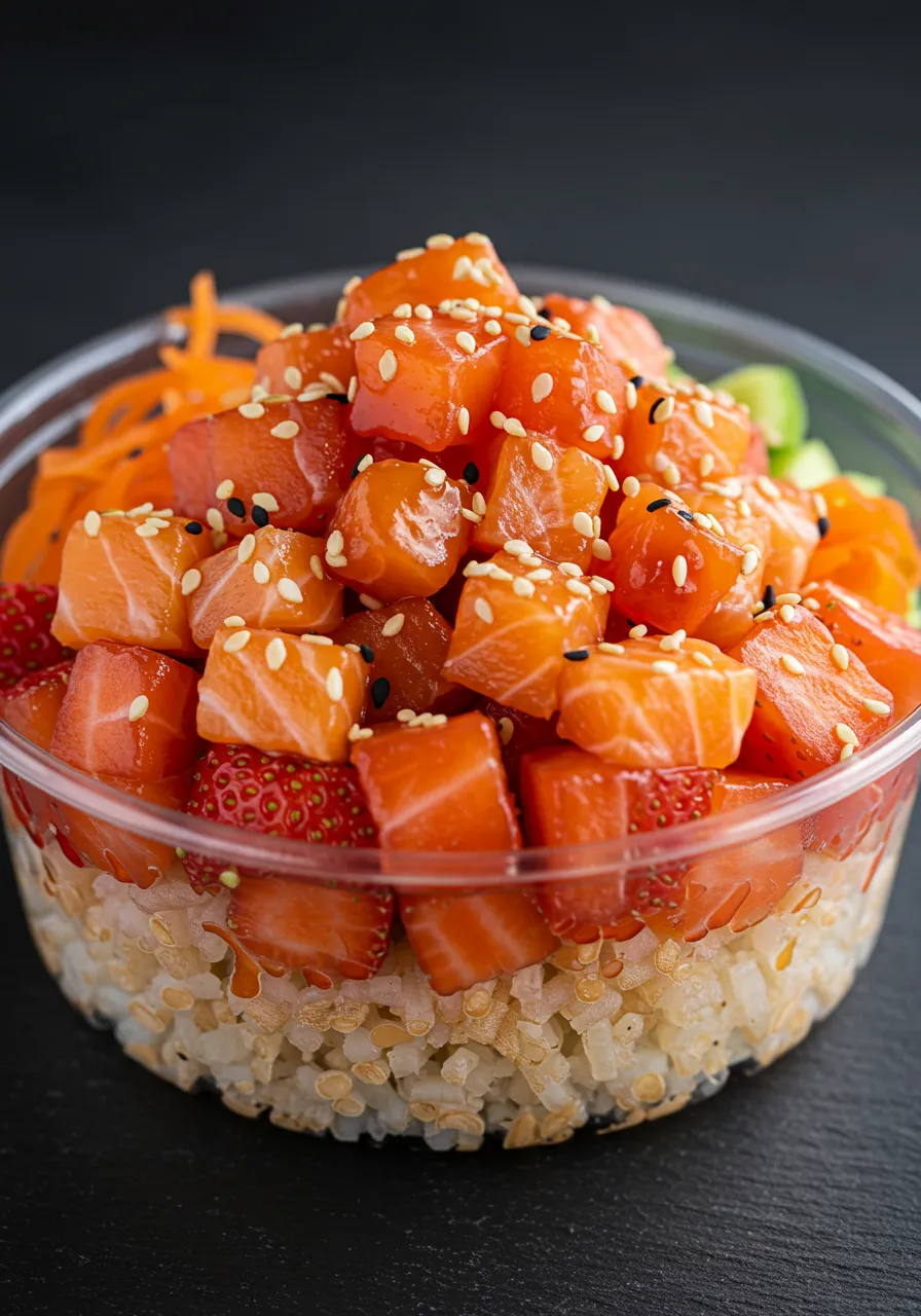 Strawberry Crunch Poke